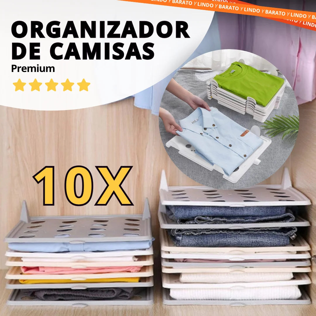 10X Organizadores de camisas Premium