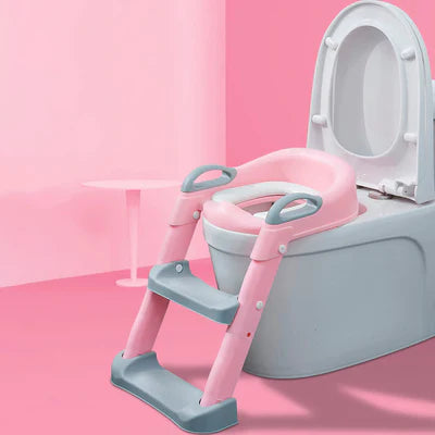 Escalera Acolchada para Inodoro Infantil – Ajustable, Segura y Cómoda