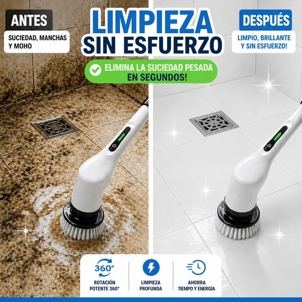 Cepillo Eléctrico 9 en 1: Tu aliado para un hogar impecable
