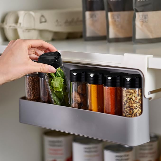 ESPECIERO COLGANTE ORGANIZADOR CON 6 FRASCOS