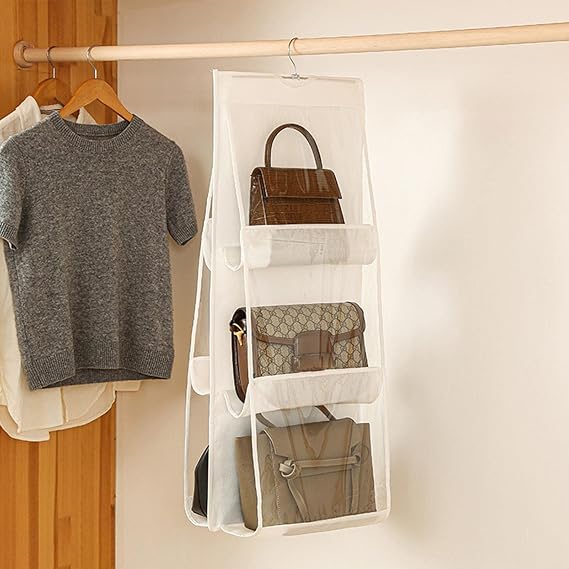 Organizador Colgante Transparente Para Bolso y Carteras Colgante