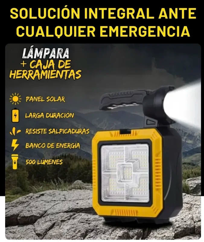 Linterna Solar con Kit de Herramientas