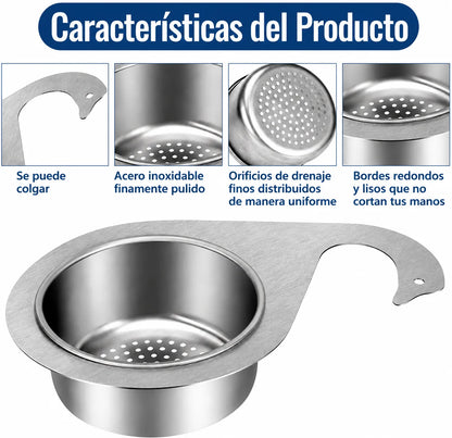 Cesta de Drenaje de Acero Inoxidable en Forma de Cisne para Fregadero