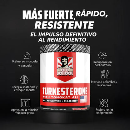 Turkesterone + tongkat Ali = crecimiento muscular, la fuerza, la energía y la libido