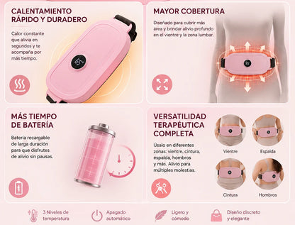 Faja Calentadora Anticolicos - Almohadilla calefactora eléctrica para mujeres