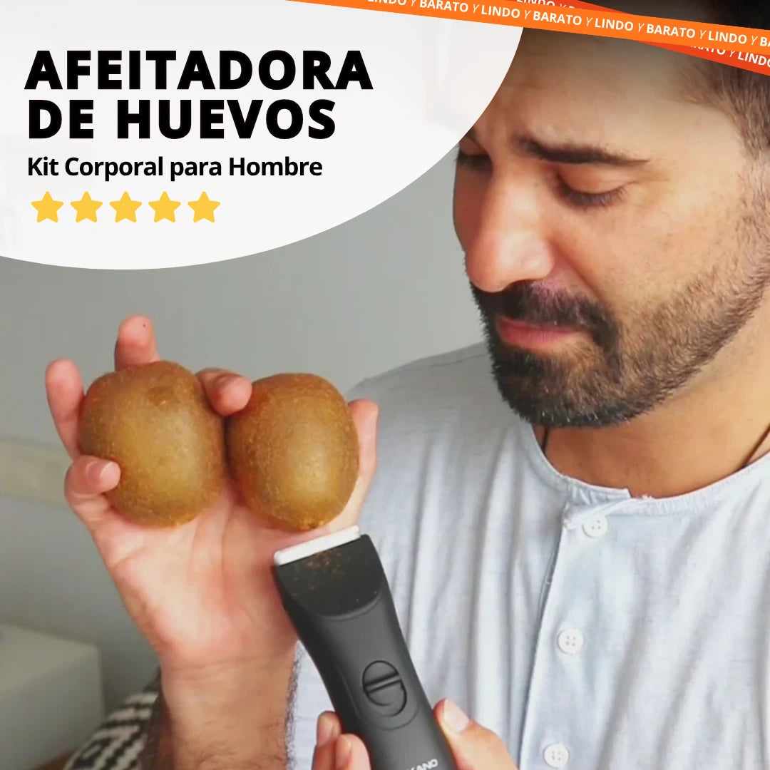 Kit Afeitadora Corporal para Hombre - Afeitadora de Huevos