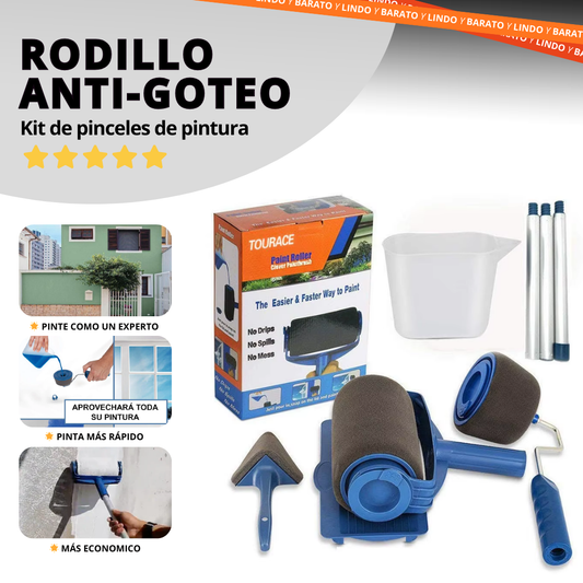 Kit de pinceles de pintura multifunción - Rodillo Anti-Goteo