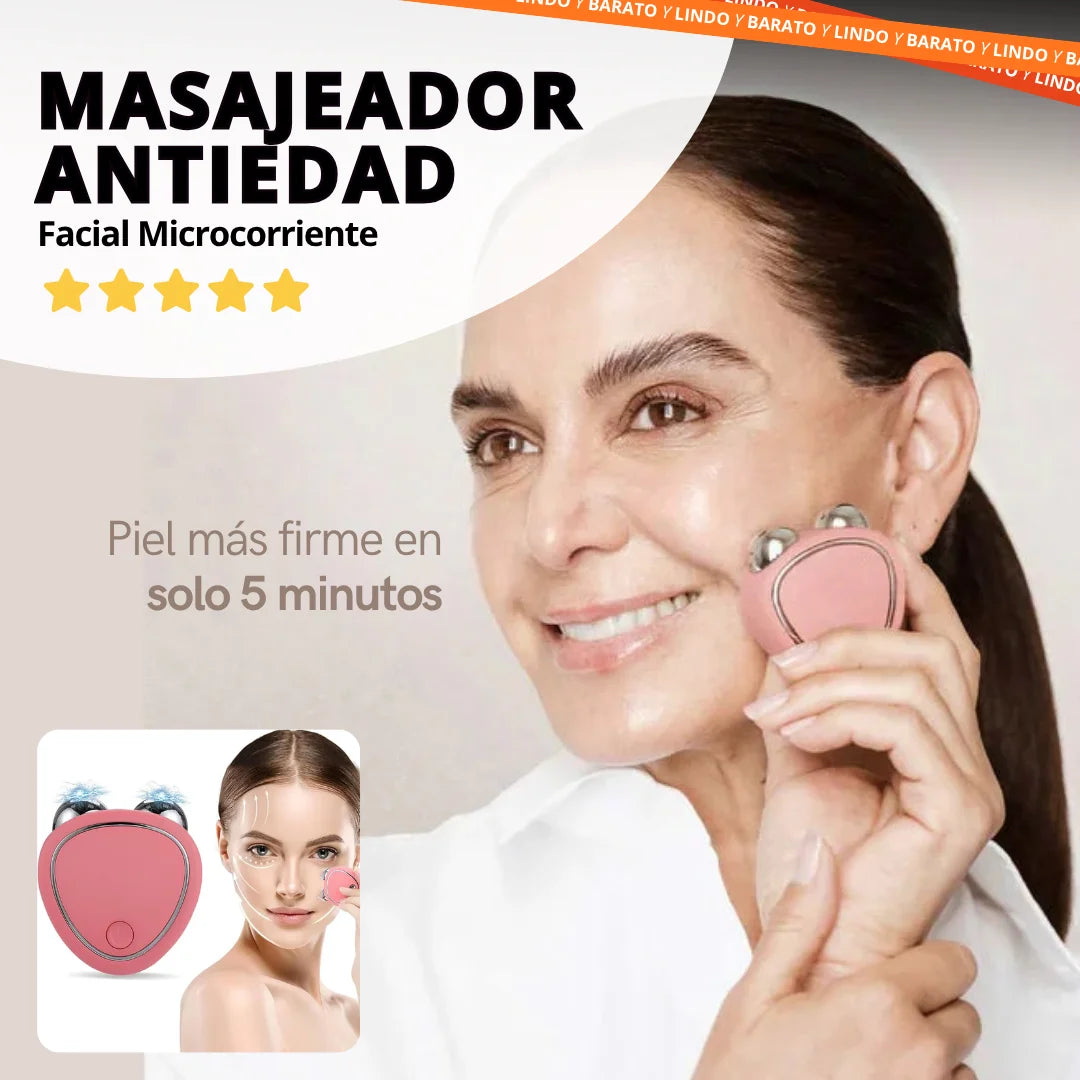 Masajeador Facial con Microcorriente - Antiedad