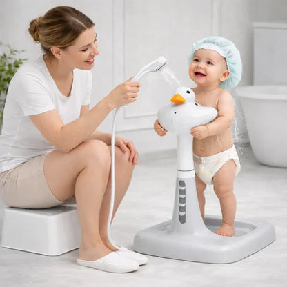 Soporte para ducha de bebé - Base antideslizante y Juguete pato