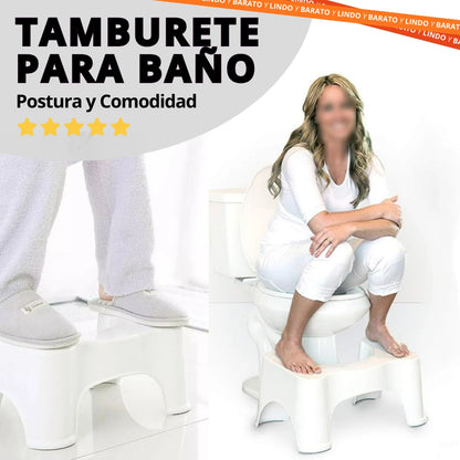 Tamburete/Escabel Ergonómico: Mejora tu Postura y Comodidad en el Baño (MODELO GRANDE)