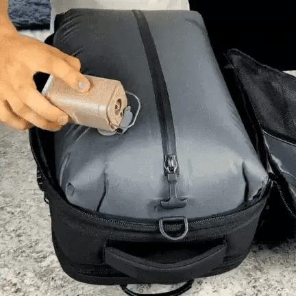 Mochila Viral para Viajes CON ASPIRADORA Vacuum Airbag