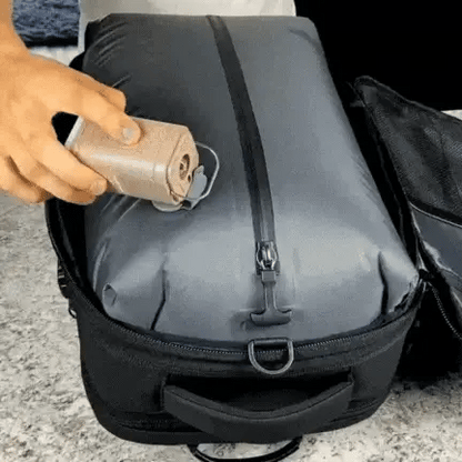 Mochila Viral para Viajes CON ASPIRADORA Vacuum Airbag