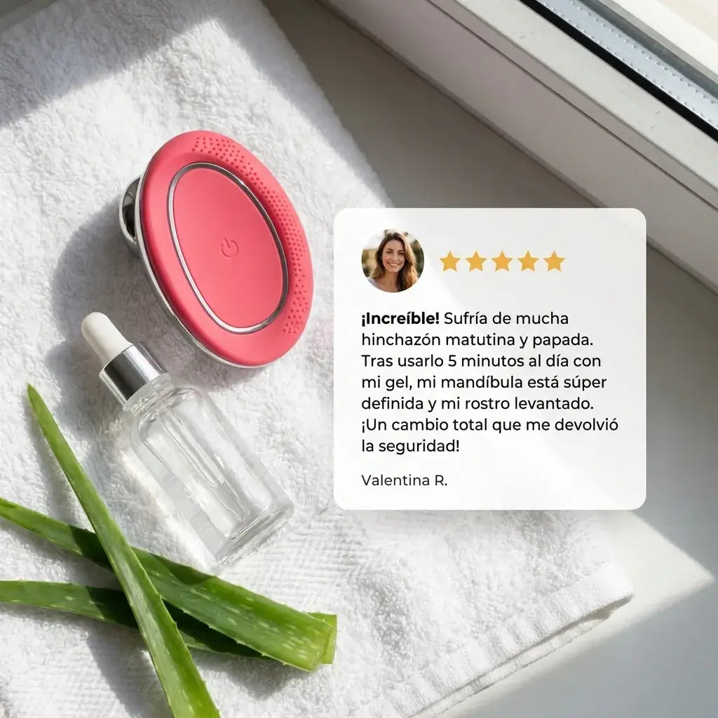Masajeador Facial con Microcorriente - Antiedad