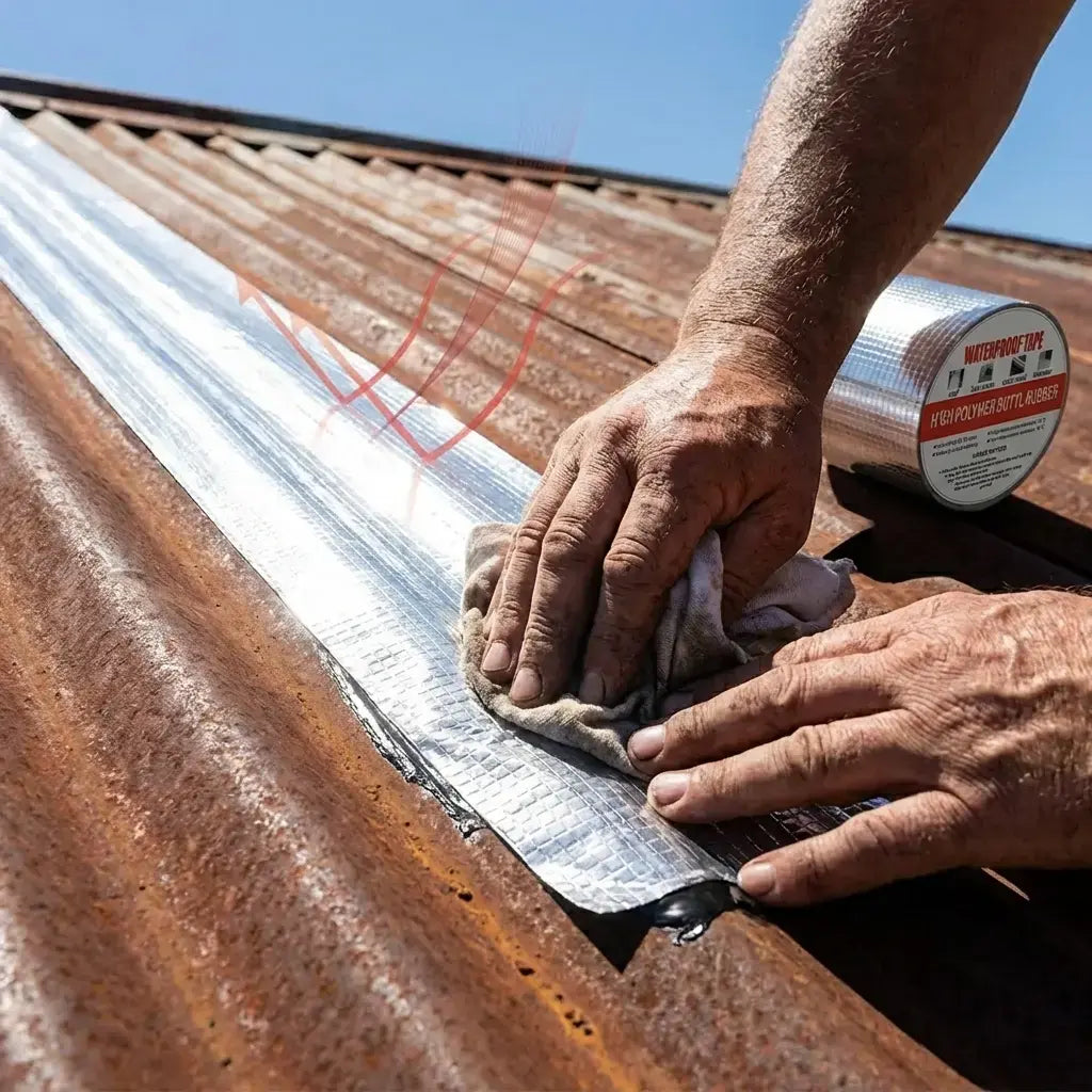 Cinta Extra Fuerte Impermeable de Caucho Metalizada - La cinta que resiste calor, frío y humedad sin despegarse
