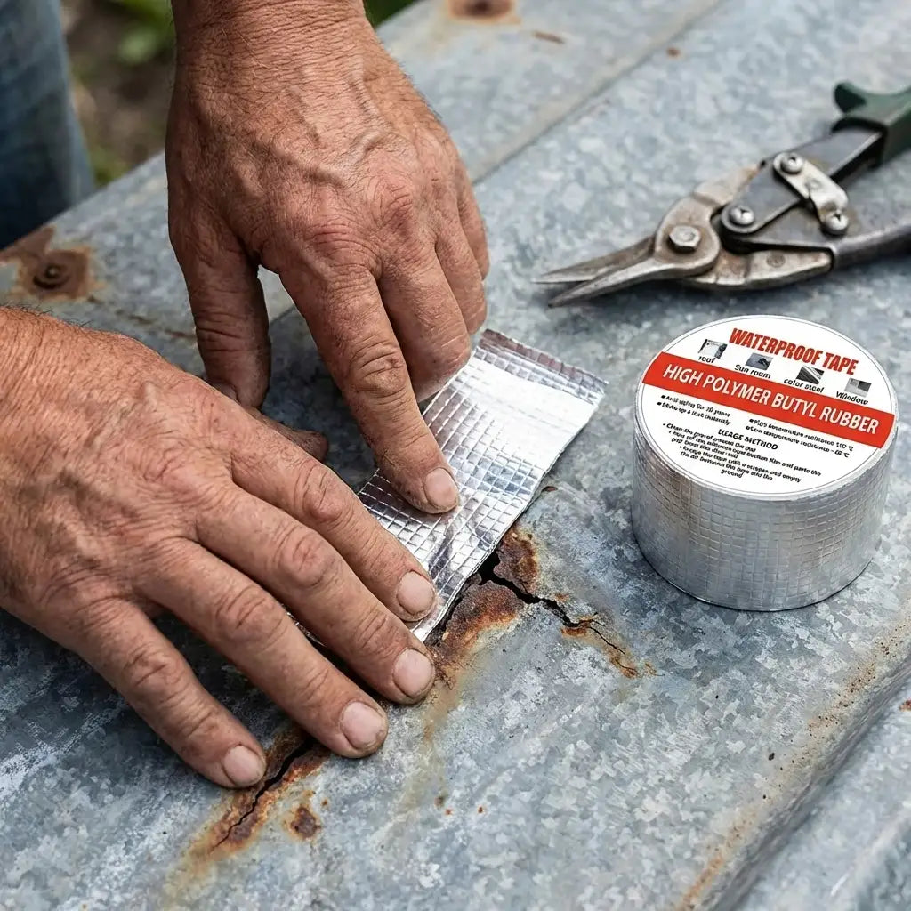 Cinta Extra Fuerte Impermeable de Caucho Metalizada - La cinta que resiste calor, frío y humedad sin despegarse