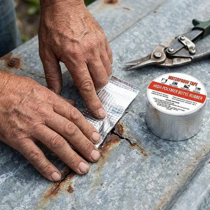 Cinta Extra Fuerte Impermeable de Caucho Metalizada - La cinta que resiste calor, frío y humedad sin despegarse
