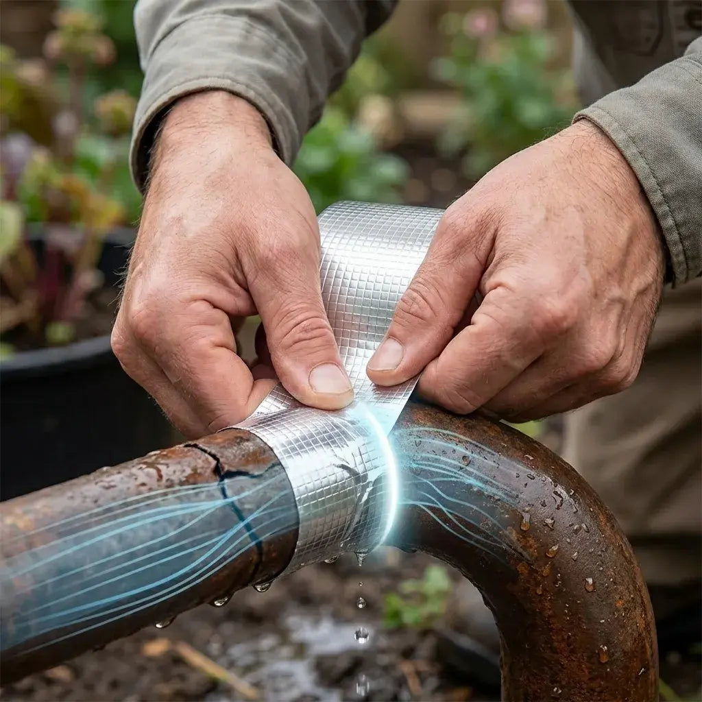 Cinta Extra Fuerte Impermeable de Caucho Metalizada - La cinta que resiste calor, frío y humedad sin despegarse