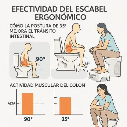 Tamburete/Escabel Ergonómico: Mejora tu Postura y Comodidad en el Baño (MODELO GRANDE)
